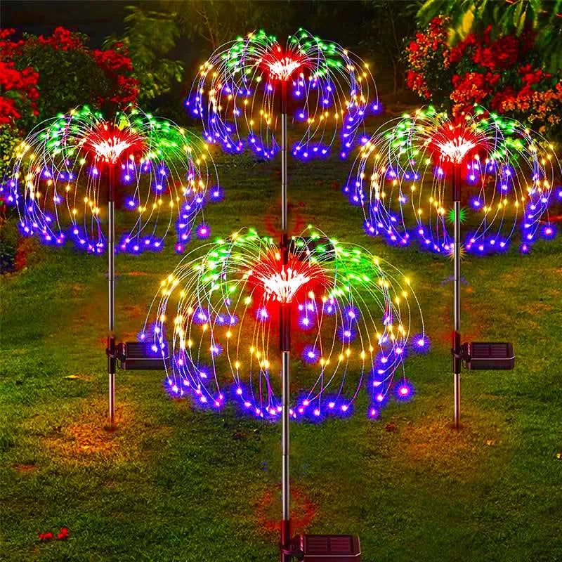 Solar Firework Fairy Lights - Waterproof Garden Decor