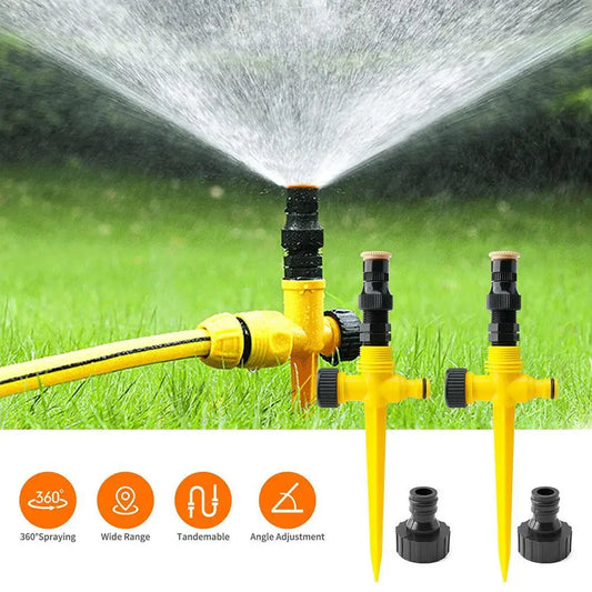 360° Rotating Garden Sprinkler - Automatic Irrigation System for Lawn & Farm