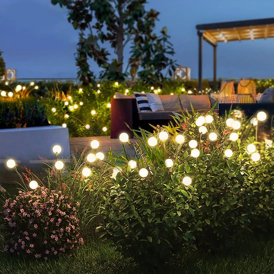 Solar Firefly Garden Lights - Vibrant Outdoor Decor